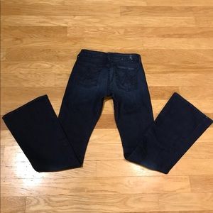 7 For All Mankind Dark Wash A Pocket Jeans